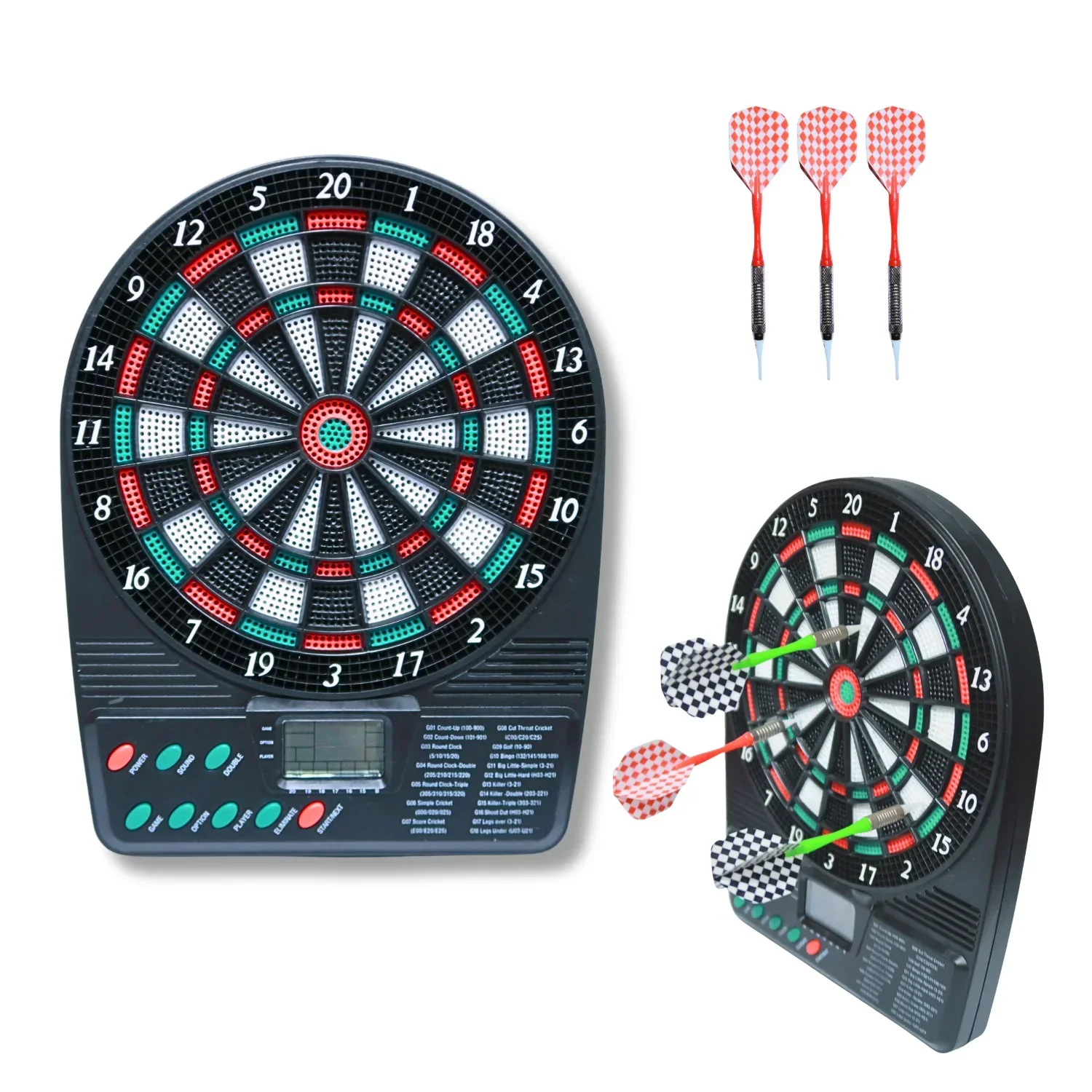 Electronic Dartboard Cabinet - ポータブル電子ダーツボード - 壁掛け＆卓上スタンドデザイン - 家族向けミニデジタルダーツゲーム