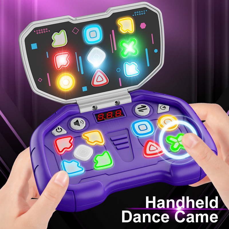 Dance Pad Machine - リズムマスター キッズ トレーニングゲームマシン - レベルチャレンジ、ストレス解消、フリップハンドヘルドプレス＆プッシュダンスマット。