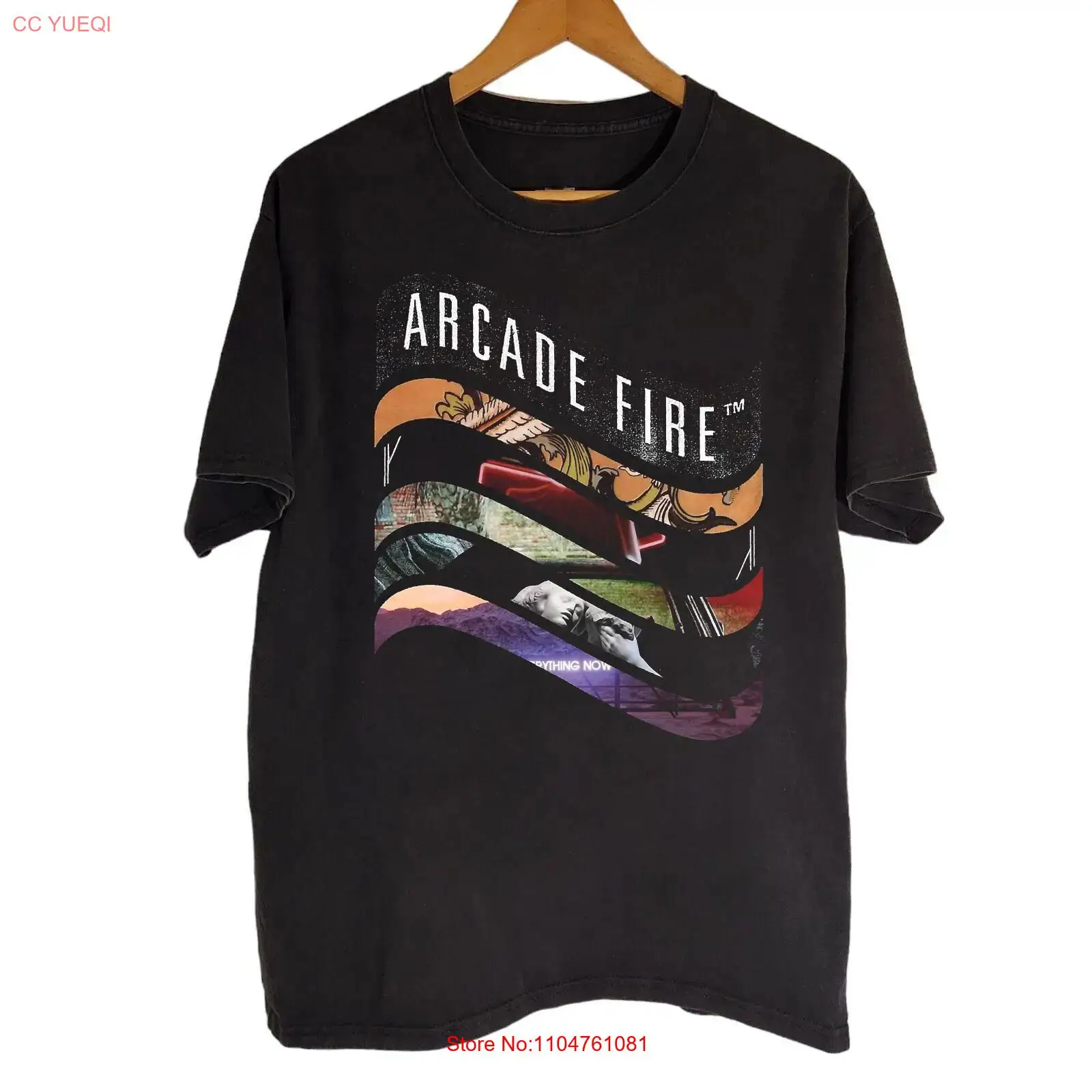 Arcade No - レア アーケード ファイア ブラック コットン 全サイズ