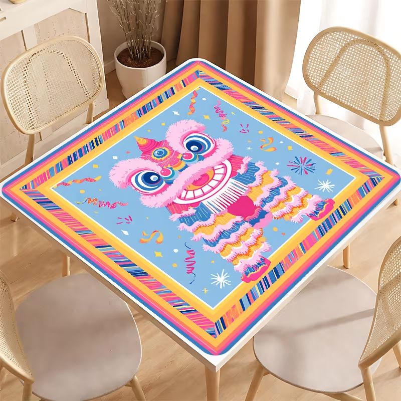 Dance Pad Machine - VIKAMA 中国獅子舞クリスタルベルベット麻雀マットノンスリップソフト折りたたみ式アメリカン麻雀ポーカードミノ家の装飾