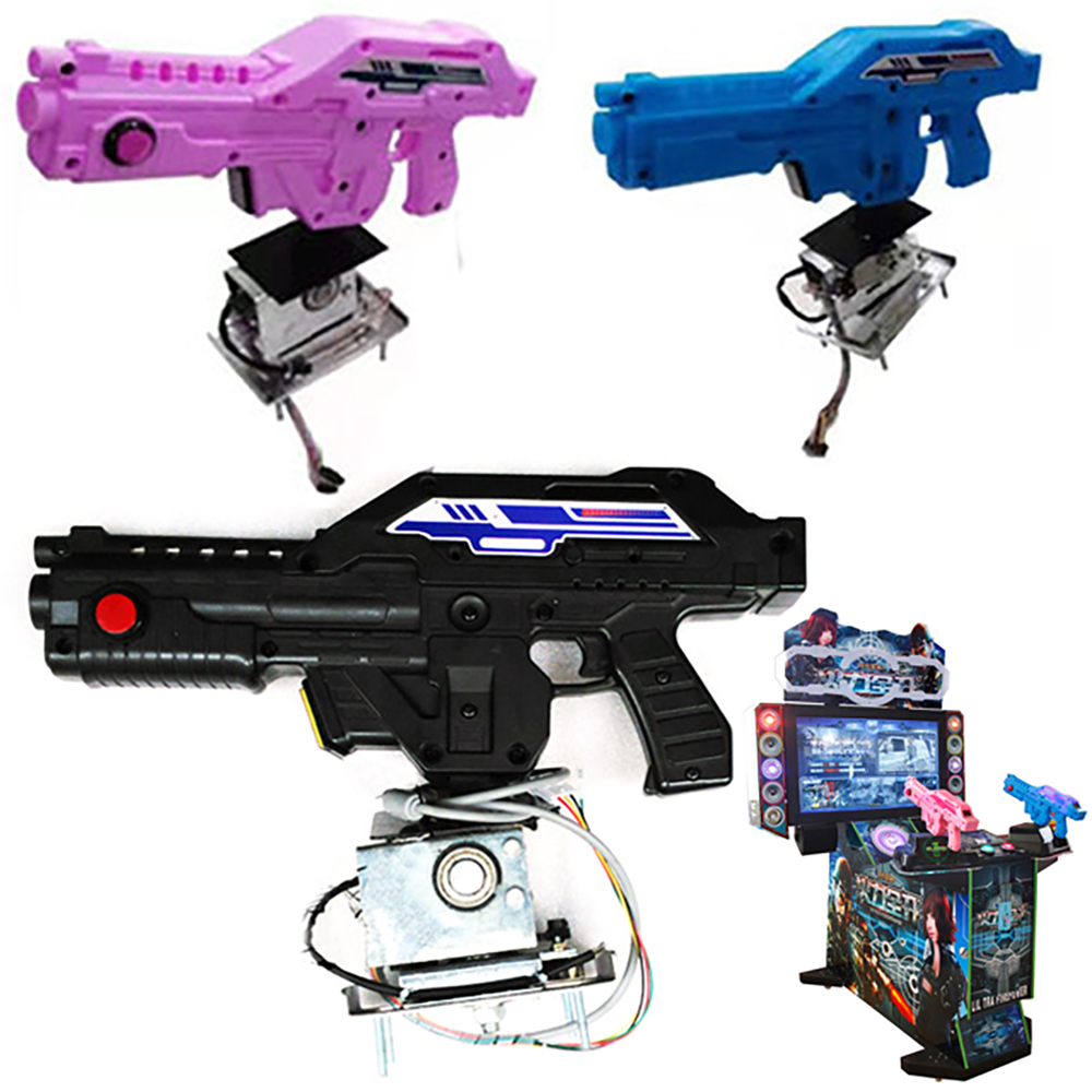 プッシュボタン付き3 in 1アーケードゲームマシン,ビデオ - Gun Shooting Arcade のレビューと価格