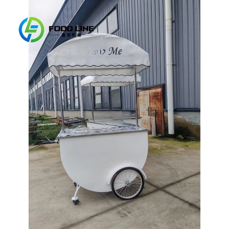 カスタマイズ可能な商業用モバイル販売カート、屋外スナックトロ - Hot Dog Vending Cart のレビューと価格