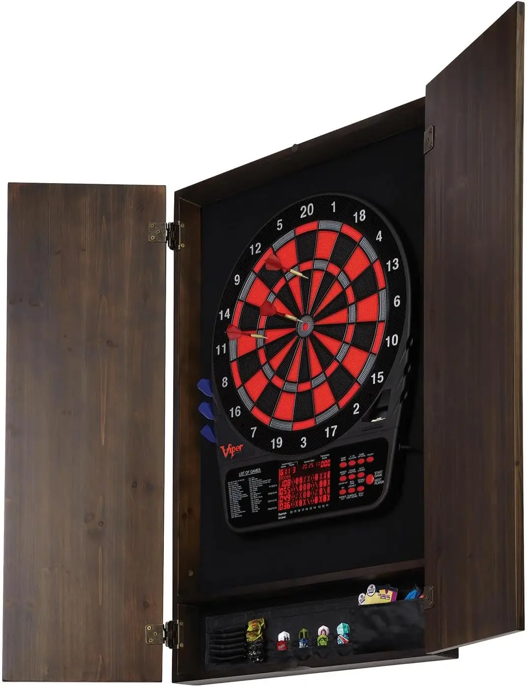 ベストセラーバイパー メトロポリタン 無垢材キャビネット＆電 - Electronic Dartboard Cabinet のレビューと価格