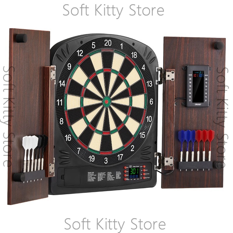 ダーツボードとキャビネットセット、隠せるキャビネットには電子 - Electronic Dartboard Cabinet のレビューと価格