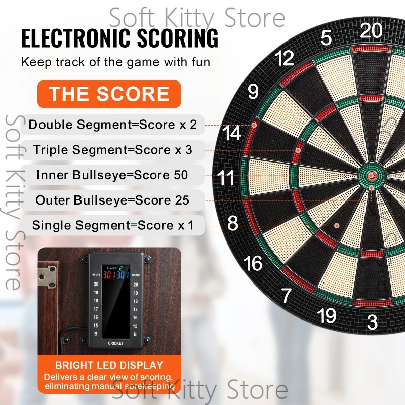 ダーツボードとキャビネットセット、隠せるキャビネットには電子 - Electronic Dartboard Cabinet のレビューと価格