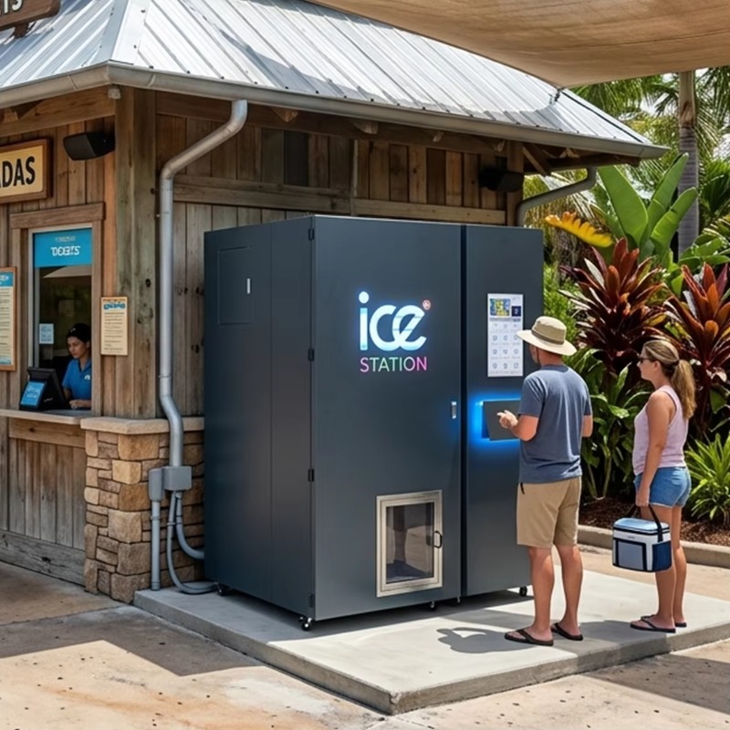 大容量450kg袋入り氷販売機、紙幣識別機・クレジットカード - Bill Acceptor Vending のレビューと価格