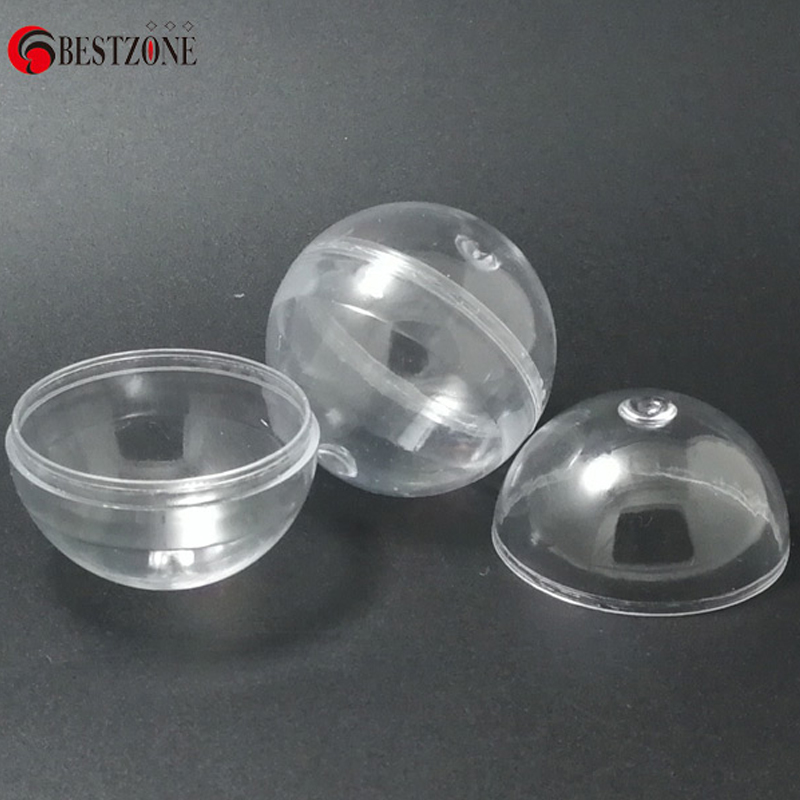 100個/ロット 直径40MM 透明プラスチックPSカプセル - Vending Game のレビューと価格