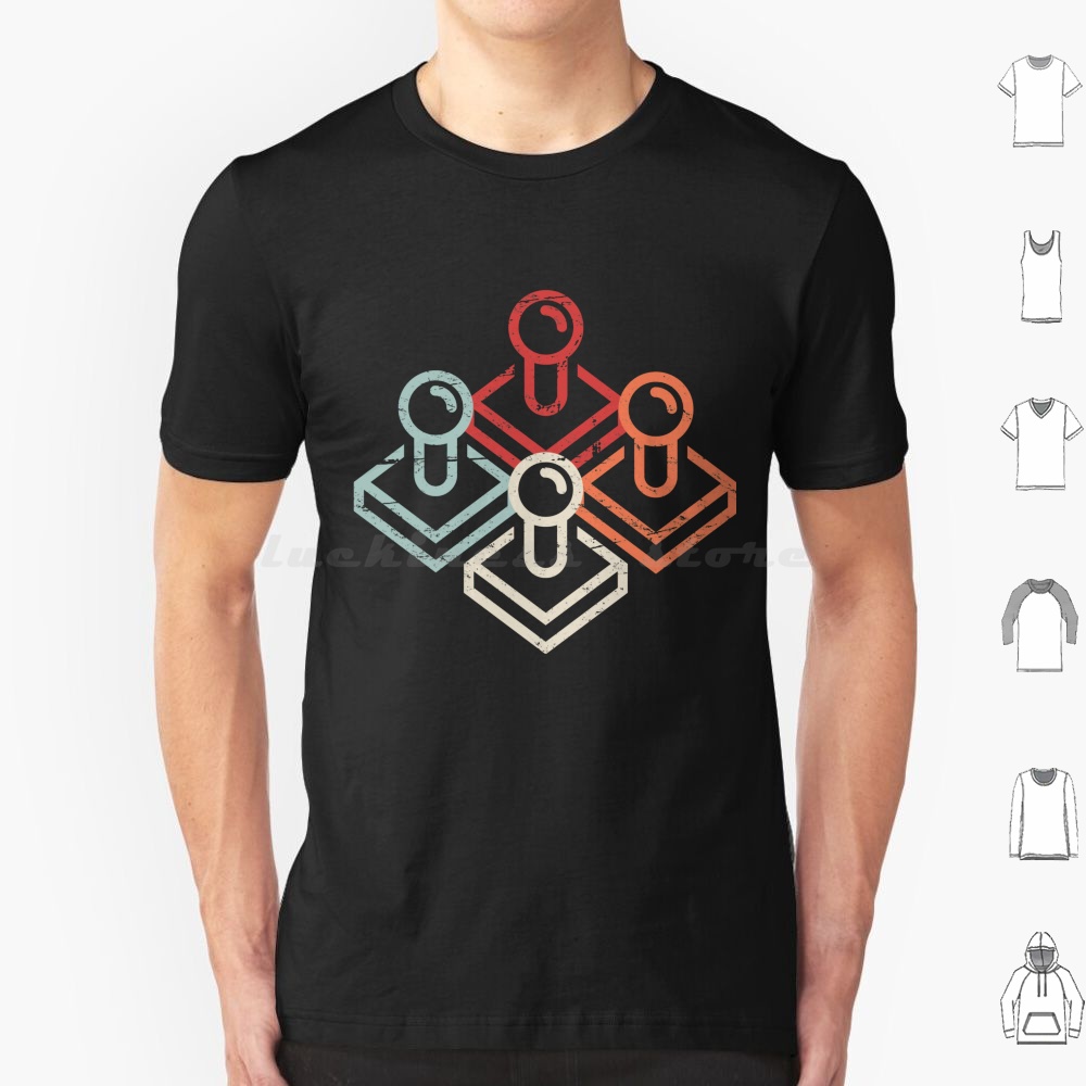 レトロゲーマーアーケードジョイスティック Tシャツ綿男性女性 - Arcade No のレビューと価格
