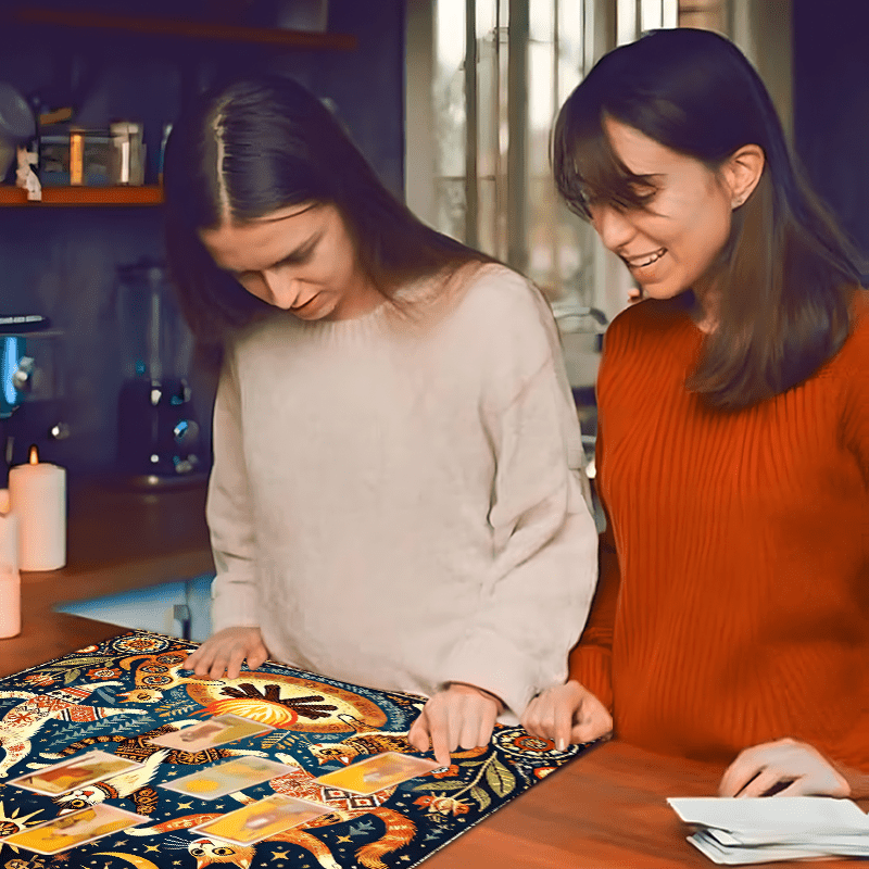 ゴージャスなファンタジーボヘミアンスタイルの正方形祭壇布、マ - Dance Pad Machine のレビューと価格