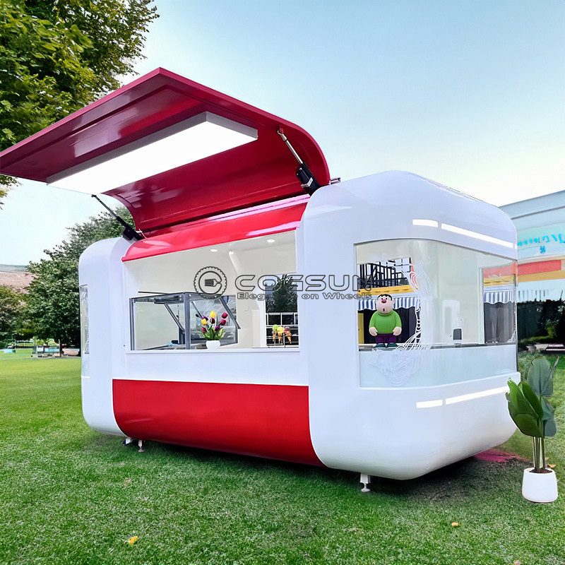 屋台移動販売車 ピザバン アイスクリーム タピオカコーヒー  - Hot Dog Vending Cart のレビューと価格