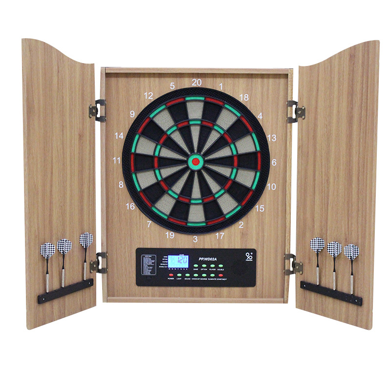 高級木製電子ダーツボードキャビネット、自動採点システム付き、 - Electronic Dartboard Cabinet のレビューと価格
