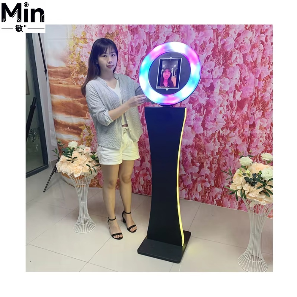 ポータブル 360 フォトブースマシン 3D リングライト  - Photo Booth Machine のレビューと価格