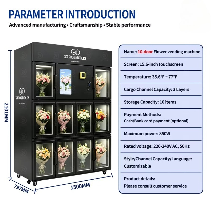 花の自動販売機、フラワーロッカー、紙幣識別機、QRコード決済 - Bill Acceptor Vending のレビューと価格